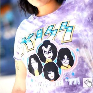 Torrid CLASSIC FIT CREW TEE - KISS MULTI TIE DYE size 1 or 1X